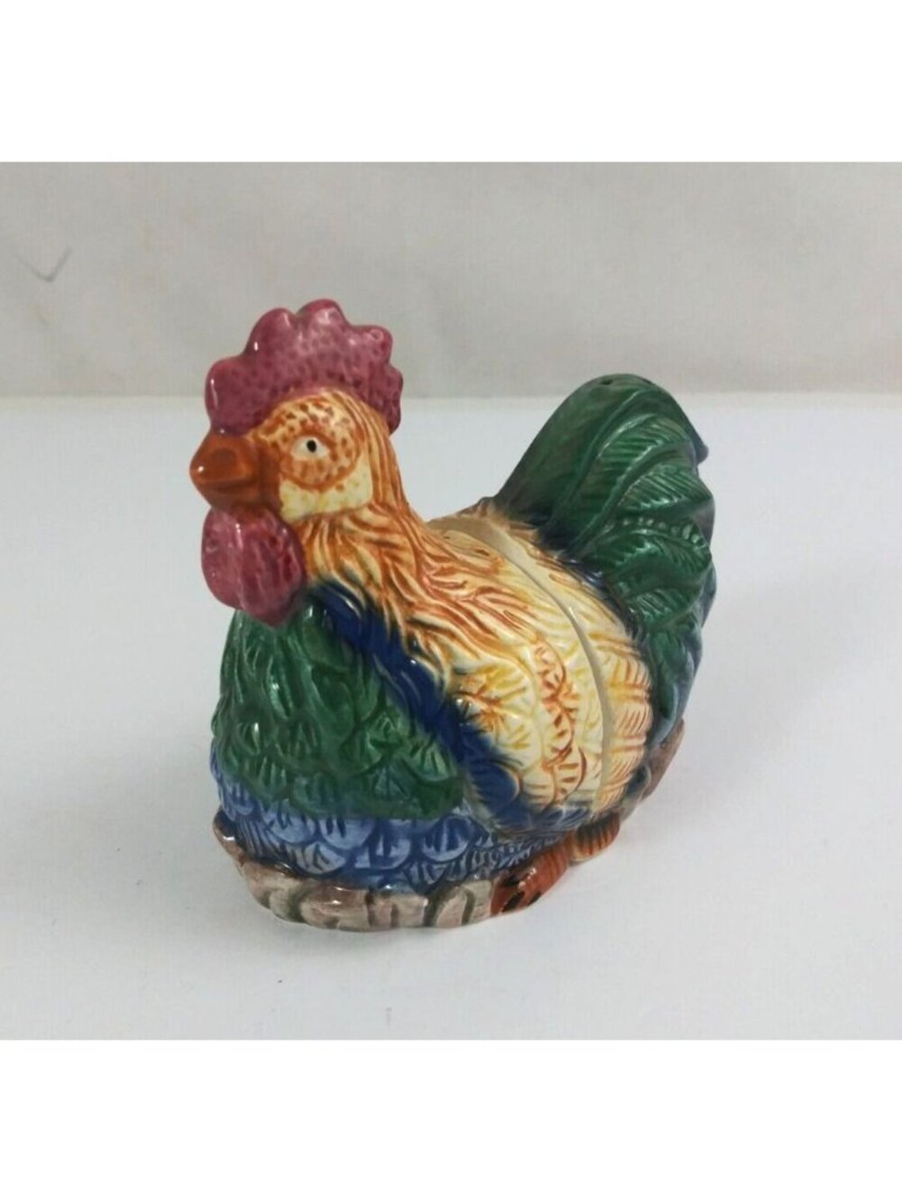 Vintage 1996 Cracker Barrel Rooster 3.5" Salt & Pepper Shakers